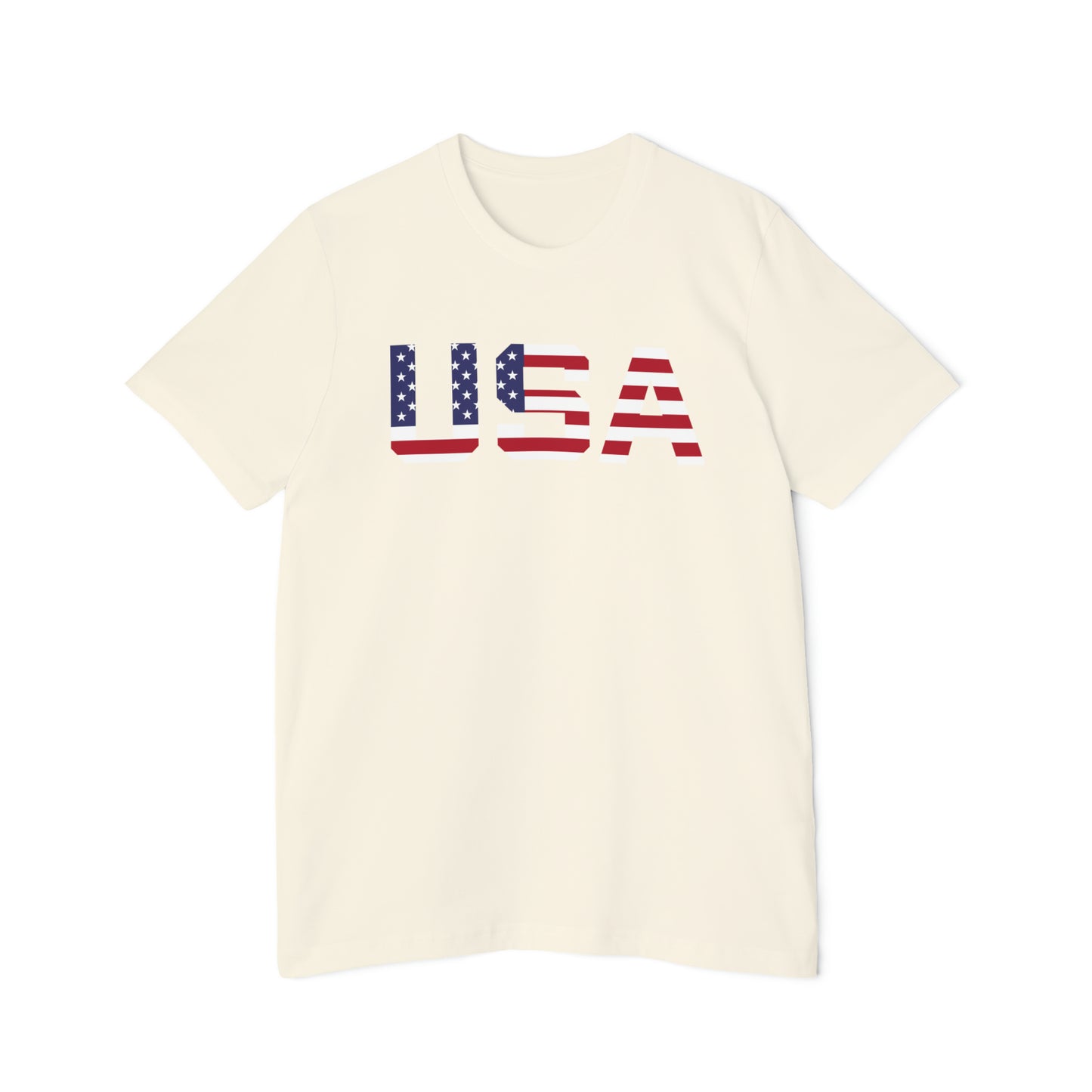 'USA' T-Shirt (Athletic Sans Flag Edition) | Made in USA