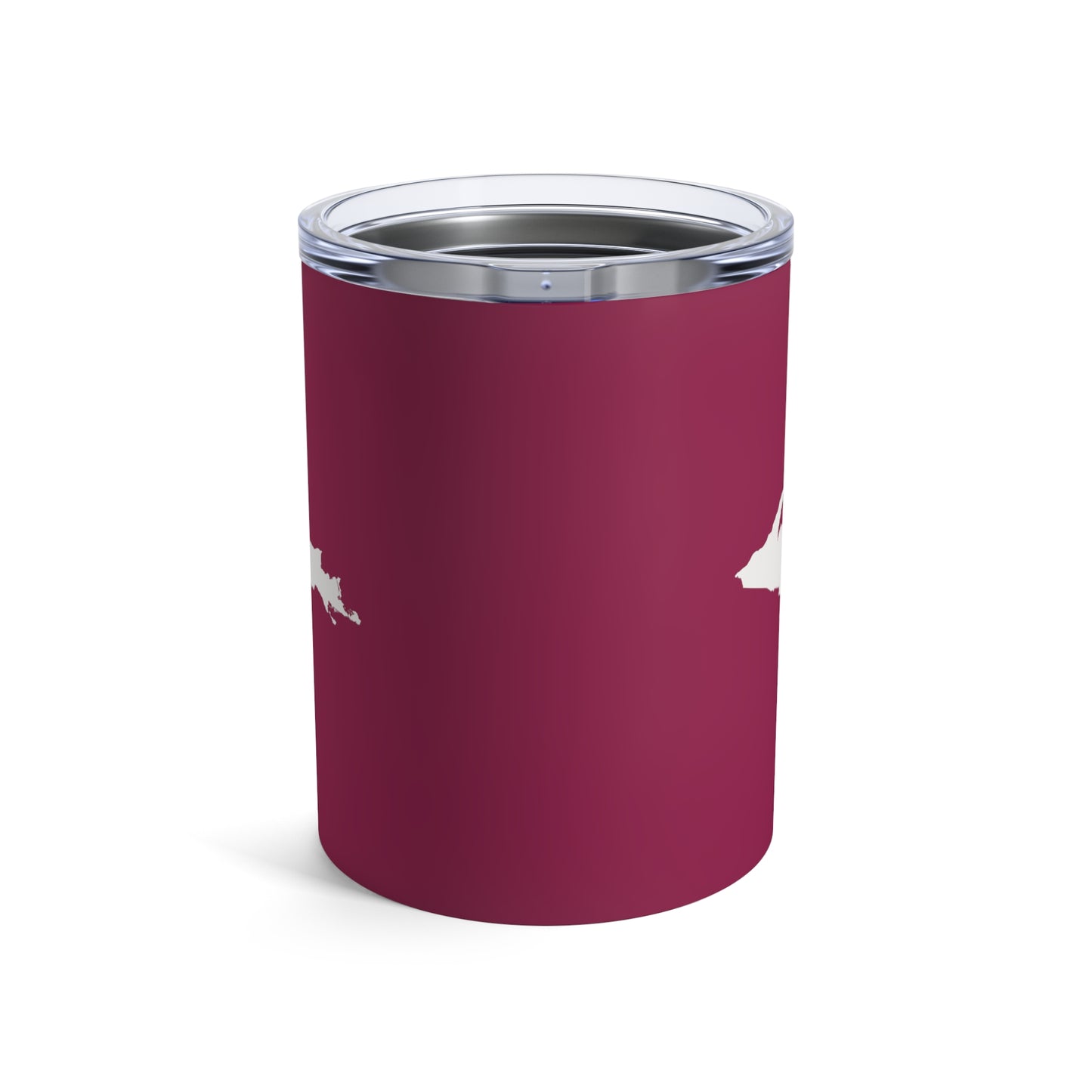 Michigan Upper Peninsula Tumbler (w/ UP Outline) | Ruby Red - 10oz