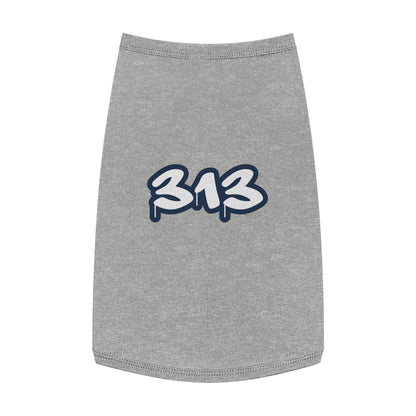 Detroit '313' Pet Tank Top | Navy