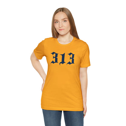 Detroit '313' T-Shirt (Old English Font) | Unisex Standard Fit