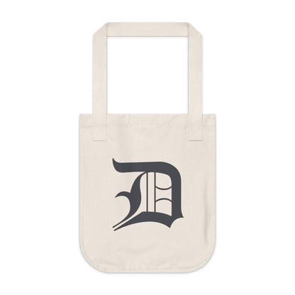 Detroit 'Old English D' Heavy Tote (Iron Ore Grey)