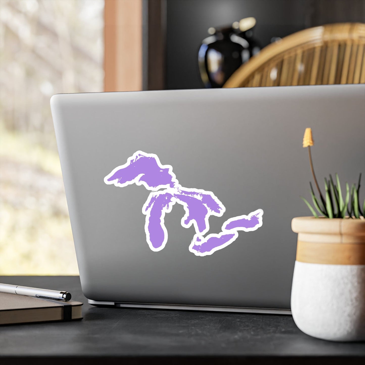 Great Lakes Kiss-Cut Windshield Decal | Lavender