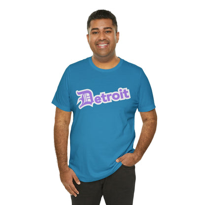 Detroit' T-Shirt (Lavender w/ Old English 'D') | Unisex Standard