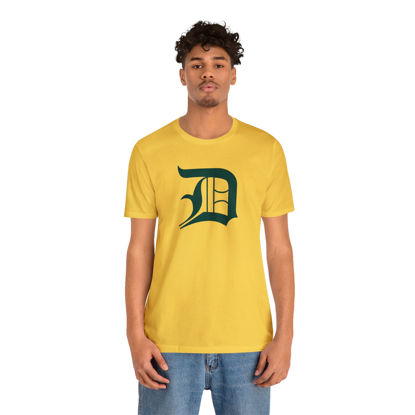 Detroit 'Old English D' T-Shirt (Laconic Green) | Unisex Standard