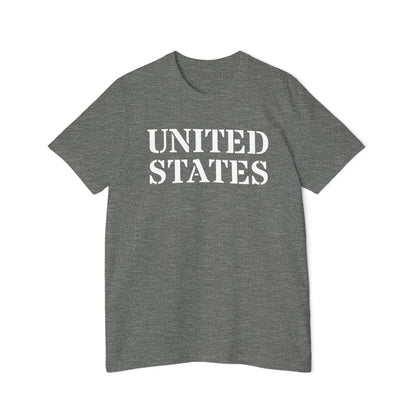 'United States' T-Shirt (Army Stencil Font) | Made in USA