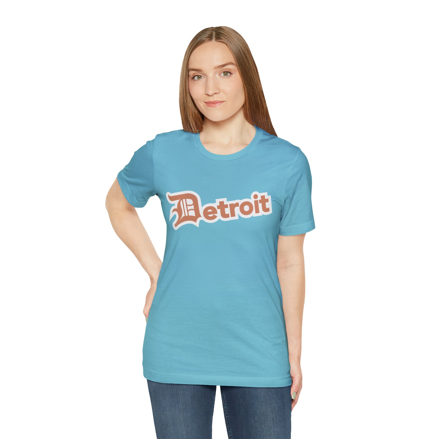 'Detroit' T-Shirt (Copper w/ Old English 'D') | Unisex Standard