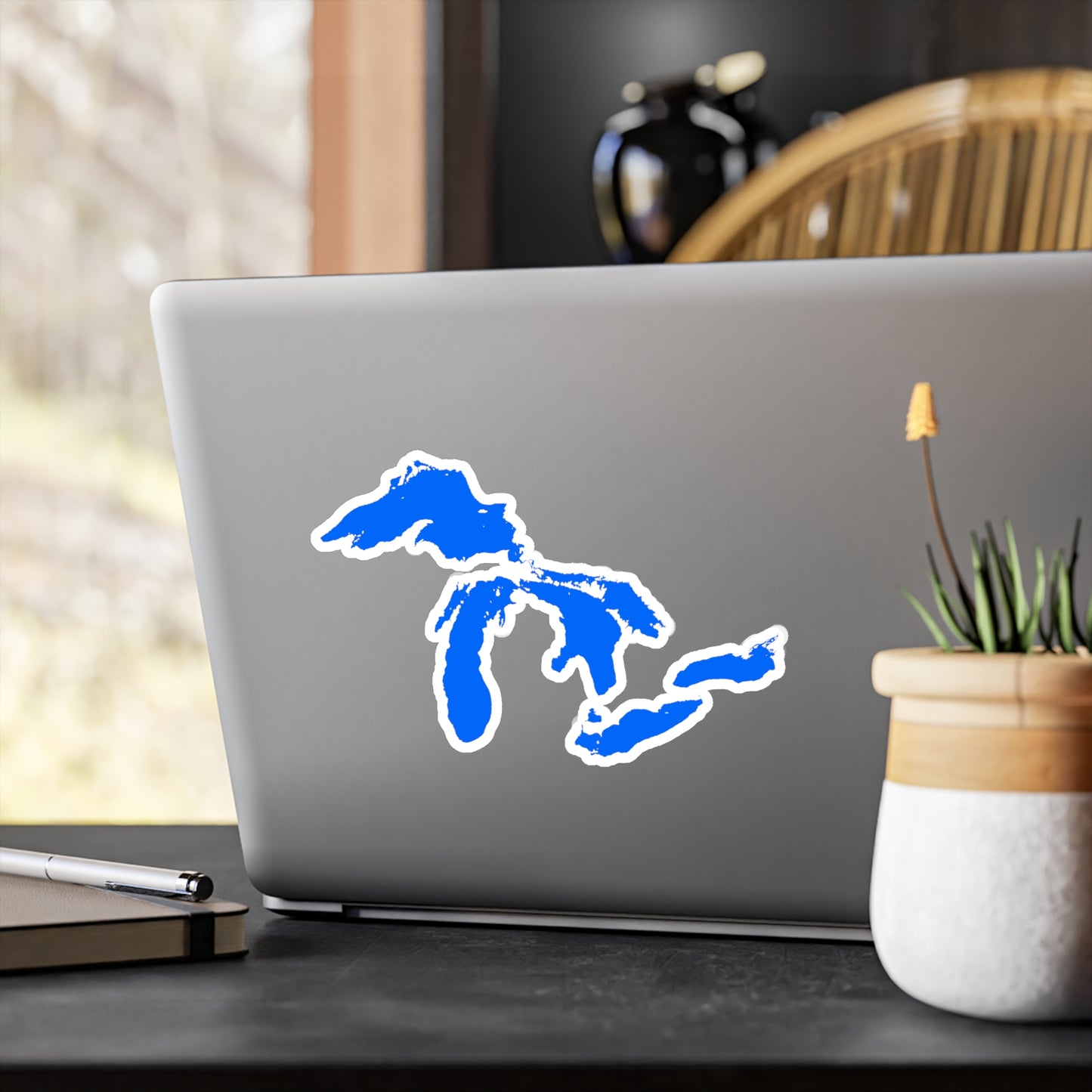 Great Lakes Kiss-Cut Windshield Decal | Motor Town Blue