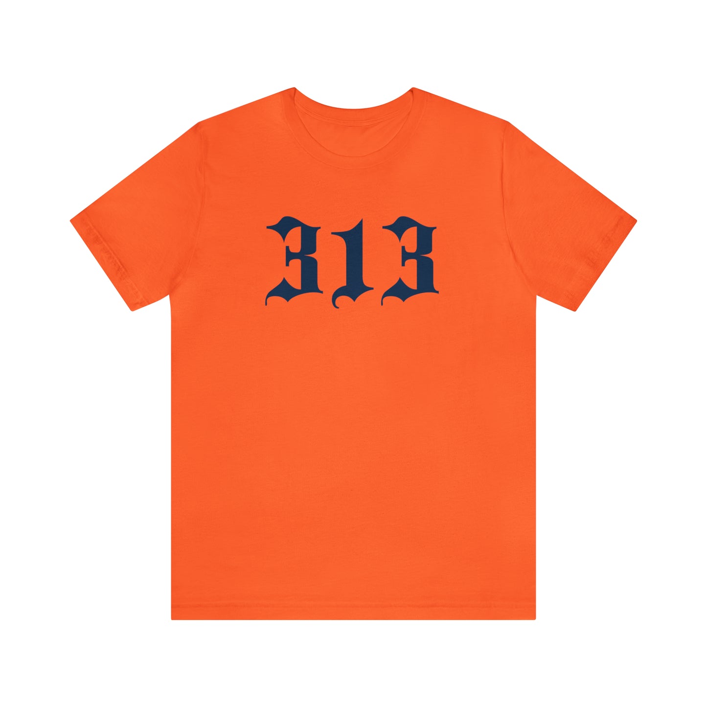 Detroit '313' T-Shirt (Old English Font) | Unisex Standard Fit