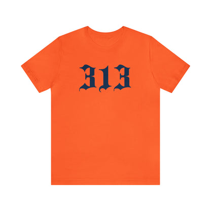 Detroit '313' T-Shirt (Old English Font) | Unisex Standard Fit