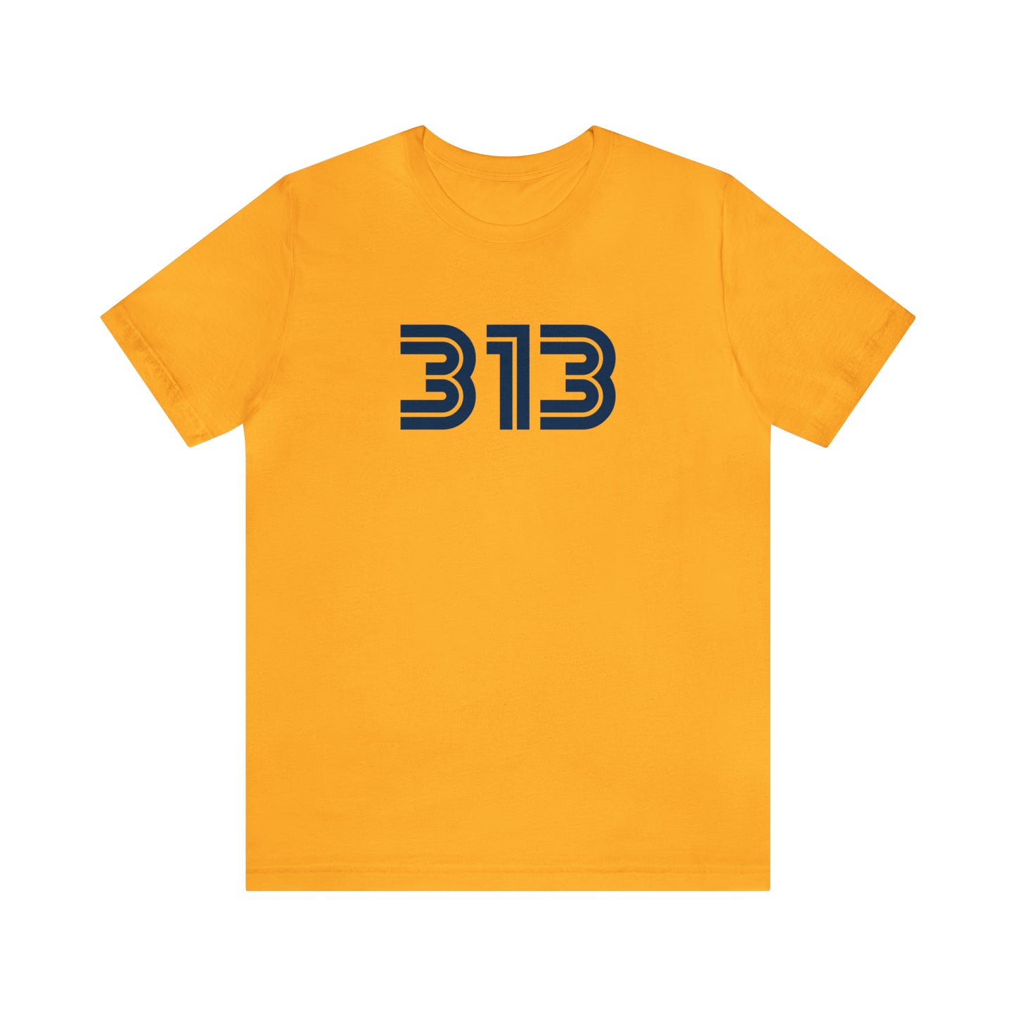 Detroit '313' T-Shirt (1970s Audiophile Font) | Unisex Standard Fit