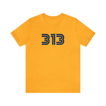 Detroit '313' T-Shirt (1970s Audiophile Font) | Unisex Standard Fit