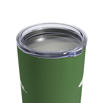 Michigan Upper Peninsula Tumbler (w/ UP Outline) | Pine Green - 10oz