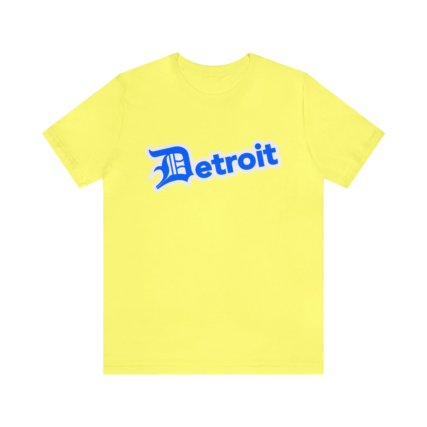 'Detroit' T-Shirt (MotorTown Blue w/ Old English 'D') | Unisex Standard