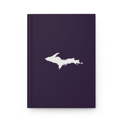 Michigan Upper Peninsula Hardcover Journal (Blackcurrant w/ UP Outline) | Ruled - 150pgs