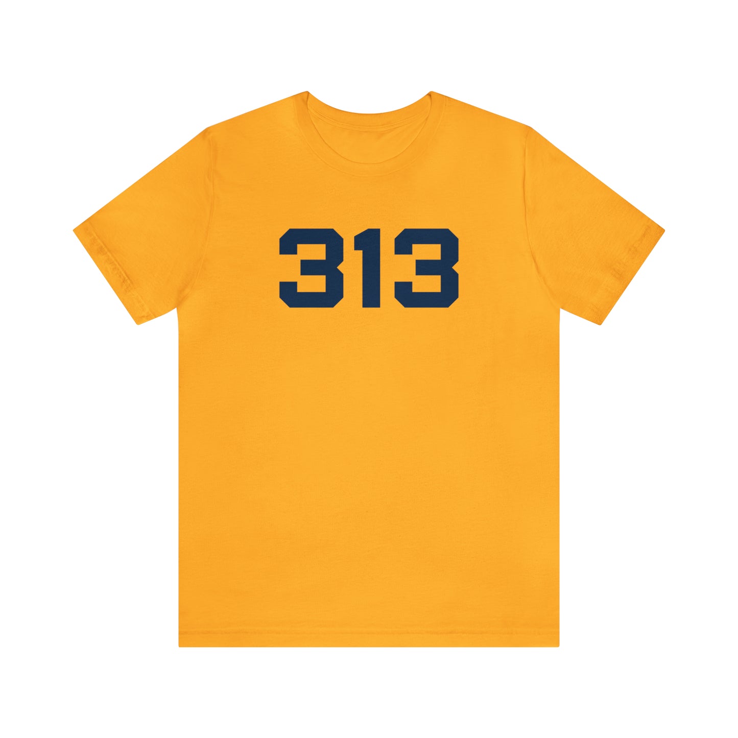 Detroit '313' T-Shirt (Athletic Font) | Unisex Standard Fit