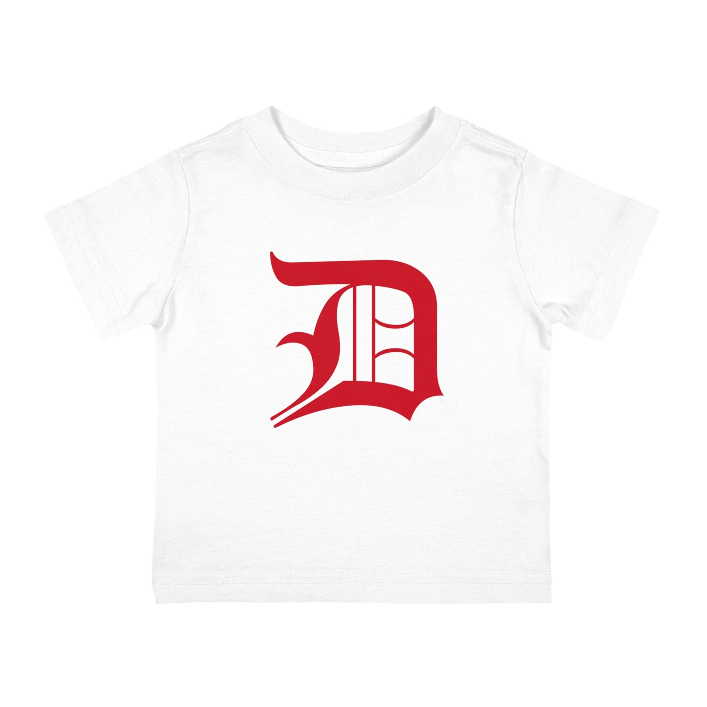 Detroit 'Old English D' Infant T-Shirt (Aliform Red) | Short Sleeve