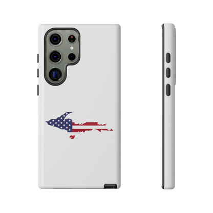 Michigan Upper Peninsula Tough Phone Case (w/ UP USA Flag Outline) | Samsung & Pixel Android