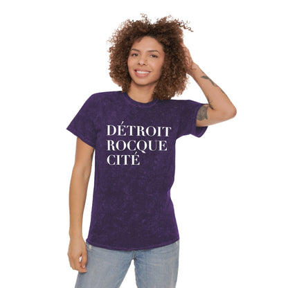 'Détroit Rocque Cité' T-Shirt | Unisex Mineral Wash