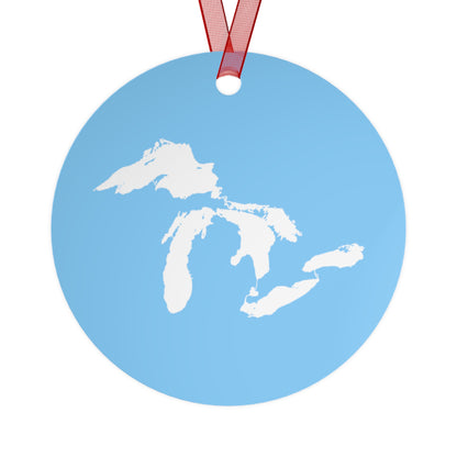 Great Lakes Christmas Ornament | Metal - DTW Blue