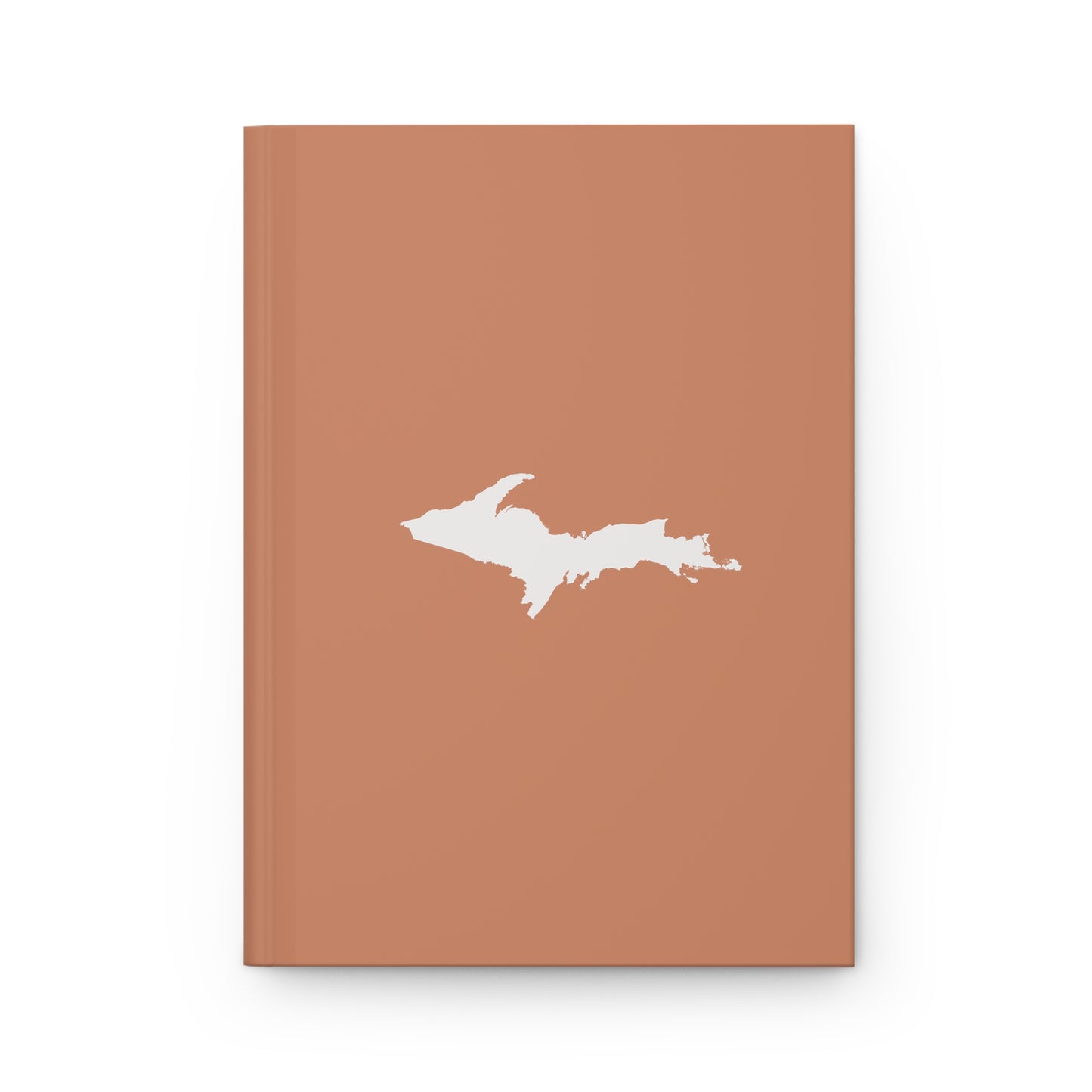 Michigan Upper Peninsula Hardcover Journal (Copper Color w/ UP Outline) | Ruled - 150pgs