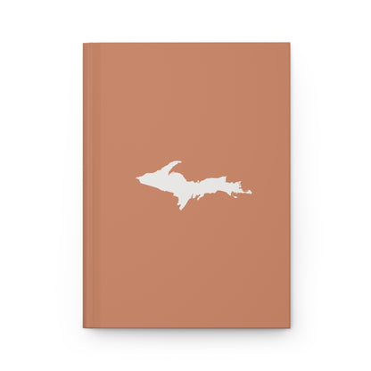 Michigan Upper Peninsula Hardcover Journal (Copper Color w/ UP Outline) | Ruled - 150pgs