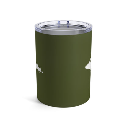 Michigan Upper Peninsula Tumbler (w/ UP Outline) | Army Green - 10oz