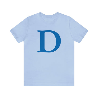 'Old French D' T-Shirt (Azure) | Unisex Standard Fit