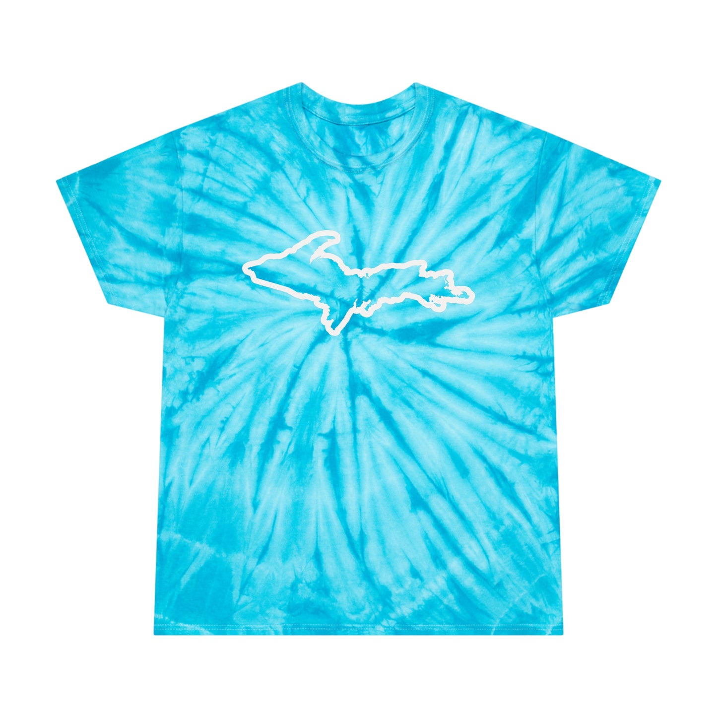 Michigan Upper Peninsula Tie-Dye T-Shirt (w/ UP Outline) | Unisex Cyclone