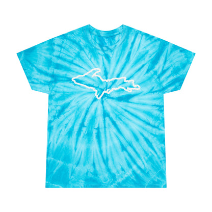 Michigan Upper Peninsula Tie-Dye T-Shirt (w/ UP Outline) | Unisex Cyclone