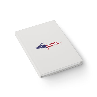 Michigan Upper Peninsula Blank Sketchbook (w/ UP USA Flag) | Birch Bark White