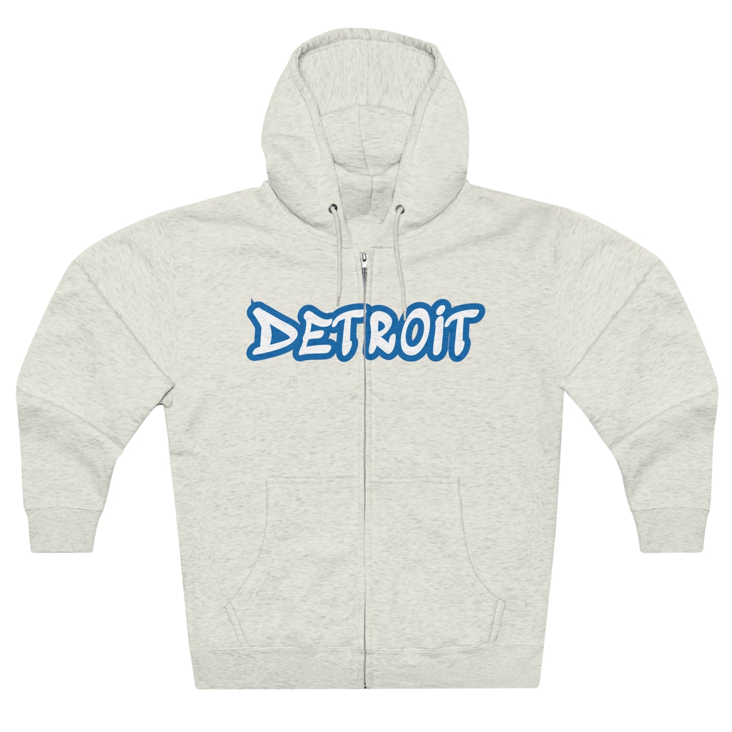 'Detroit' Hoodie (Azure Tag Font) | Unisex Full Zip