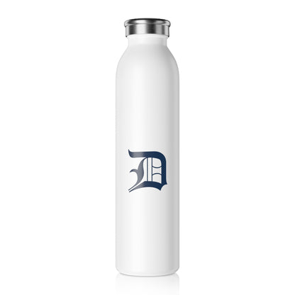 Detroit 'Old English D' Water Bottle (Navy) | 20oz Double-Walled