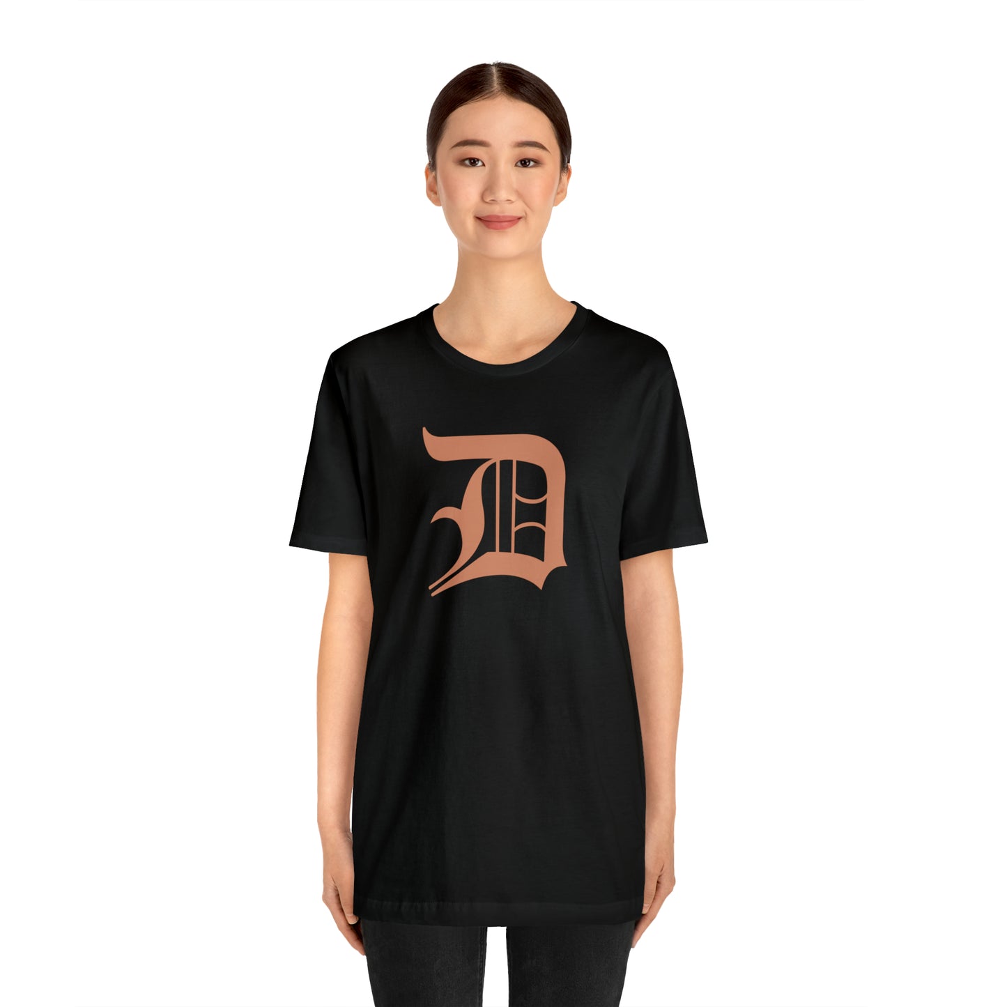 Detroit 'Old English D' T-Shirt (Copper Color) | Unisex Standard