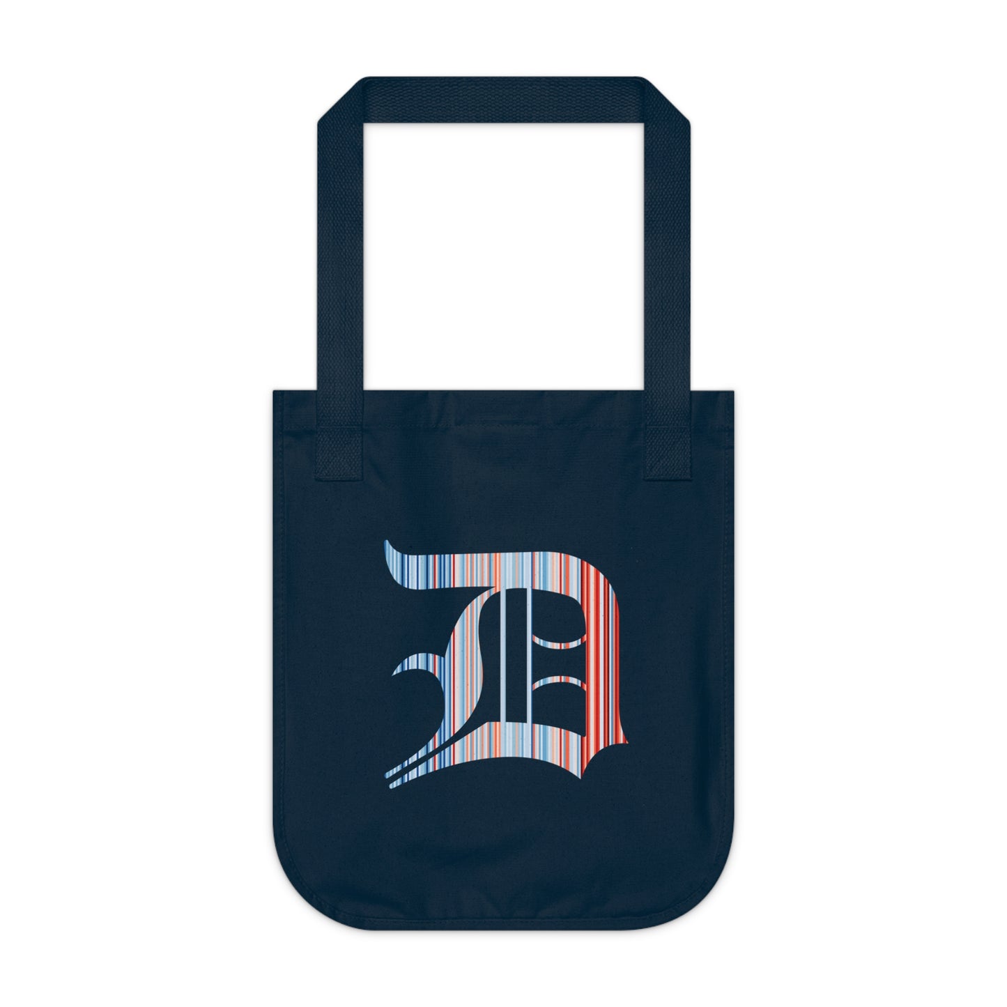 Detroit 'Old English D' Heavy Tote (Climate Stripes Edition)