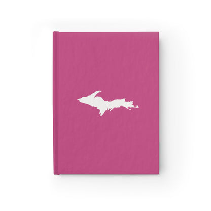 Michigan Upper Peninsula Blank Sketchbook (w/ UP Outline) | Apple Blossom Pink