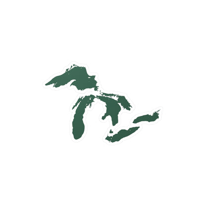 Great Lakes Kiss-Cut Windshield Decal | Ginger Ale Green