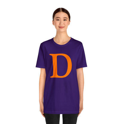 Detroit 'Old French D' T-Shirt (Orange) | Unisex Standard