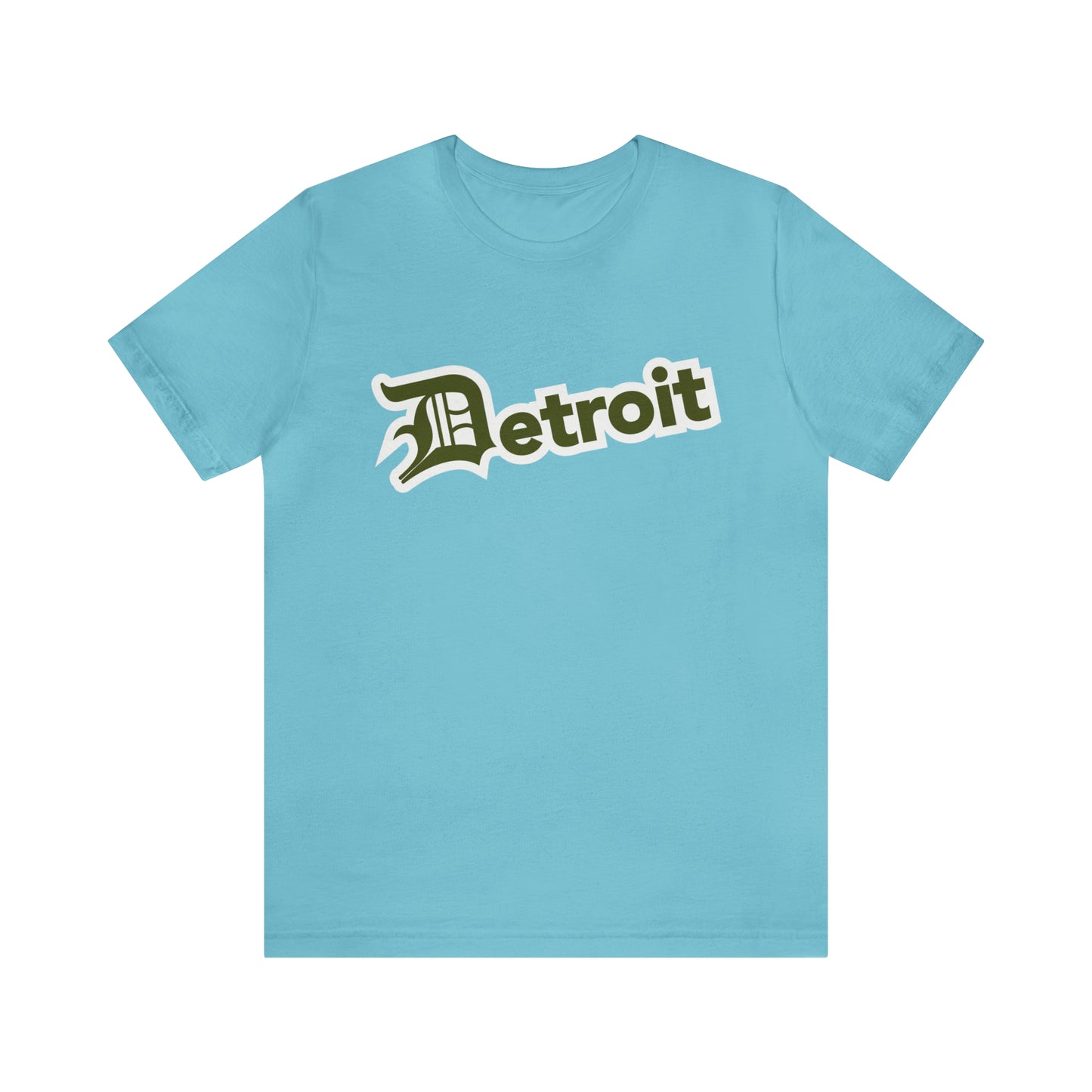 'Detroit' T-Shirt (Army Green w/ Old English 'D') | Unisex Standard