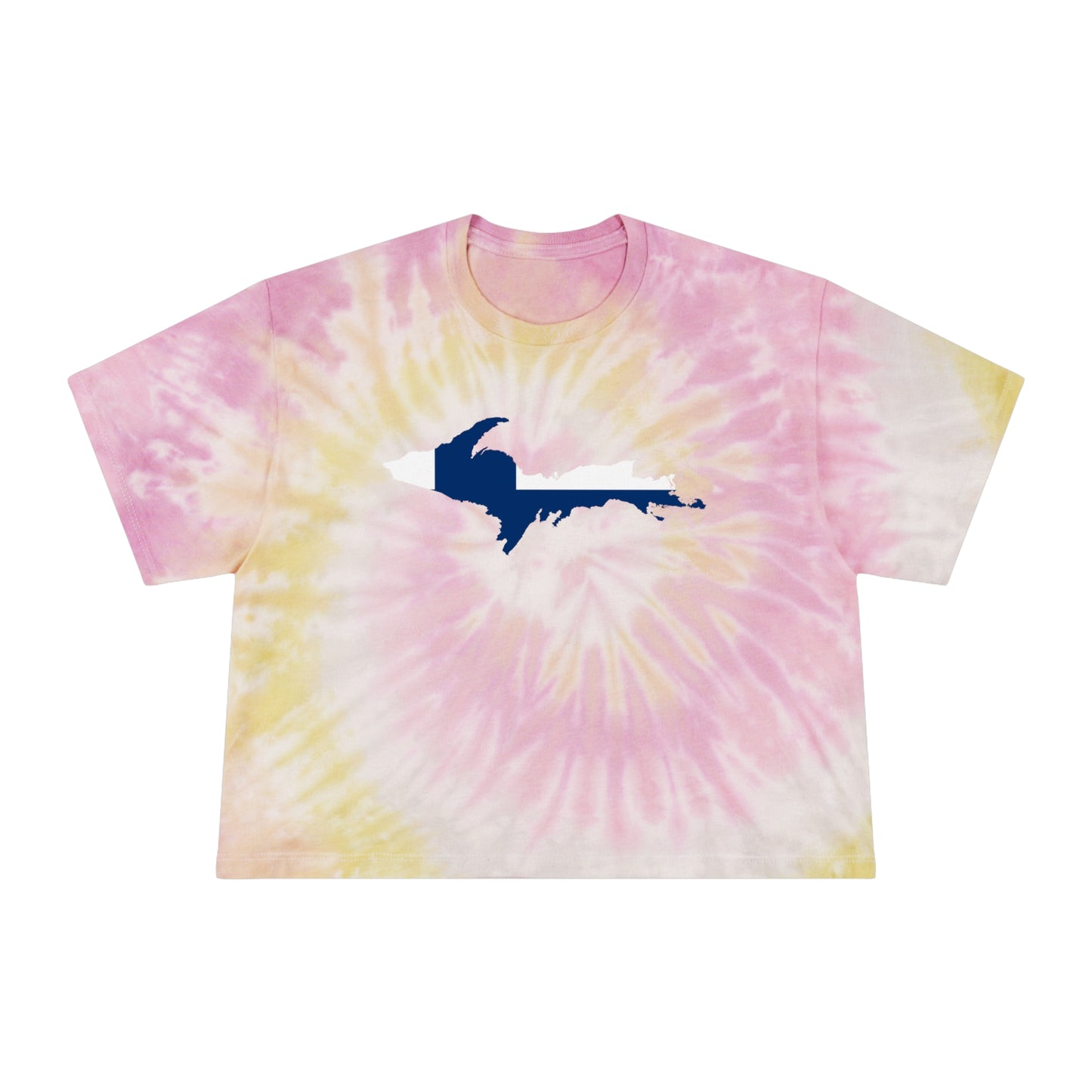 Michigan Upper Peninsula Crop Top (w/ UP Finland Flag) | Tie-Dye