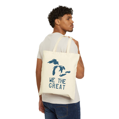 Great Lakes 'We The Great' Light Tote Bag | Blueberry