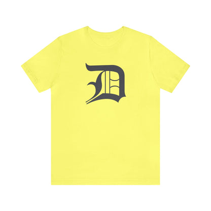 Detroit 'Old English D' T-Shirt (Iron Ore Grey) | Unisex Standard