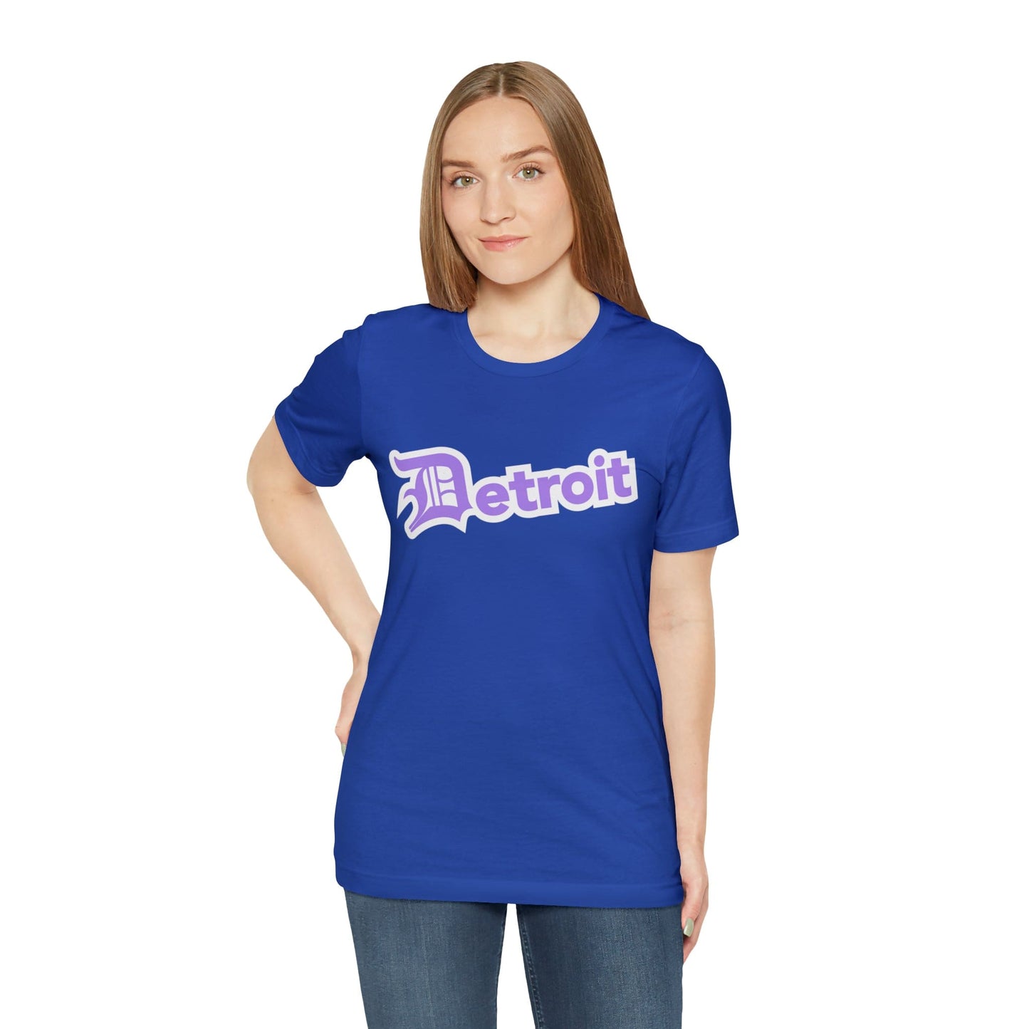 Detroit' T-Shirt (Lavender w/ Old English 'D') | Unisex Standard