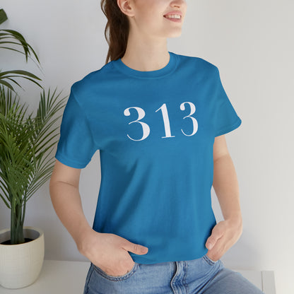 Detroit '313' T-Shirt (Didot Font) | Unisex Standard Fit