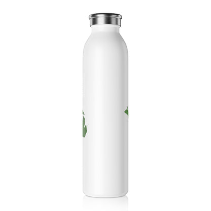 Michigan Water Bottle (w/ Pine Green Outline) | 20oz Double-Walled