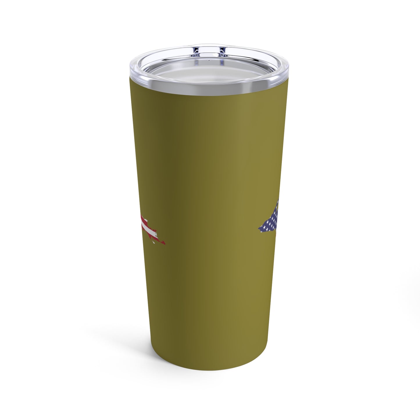 Michigan Upper Peninsula Tumbler (w/ UP USA Flag) | Scrub Gold - 20oz