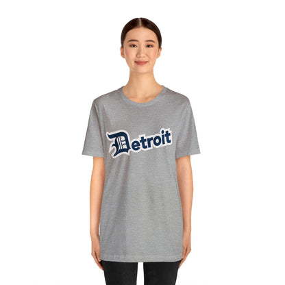 'Detroit' T-Shirt (Navy w/ Old English 'D') | Unisex Standard