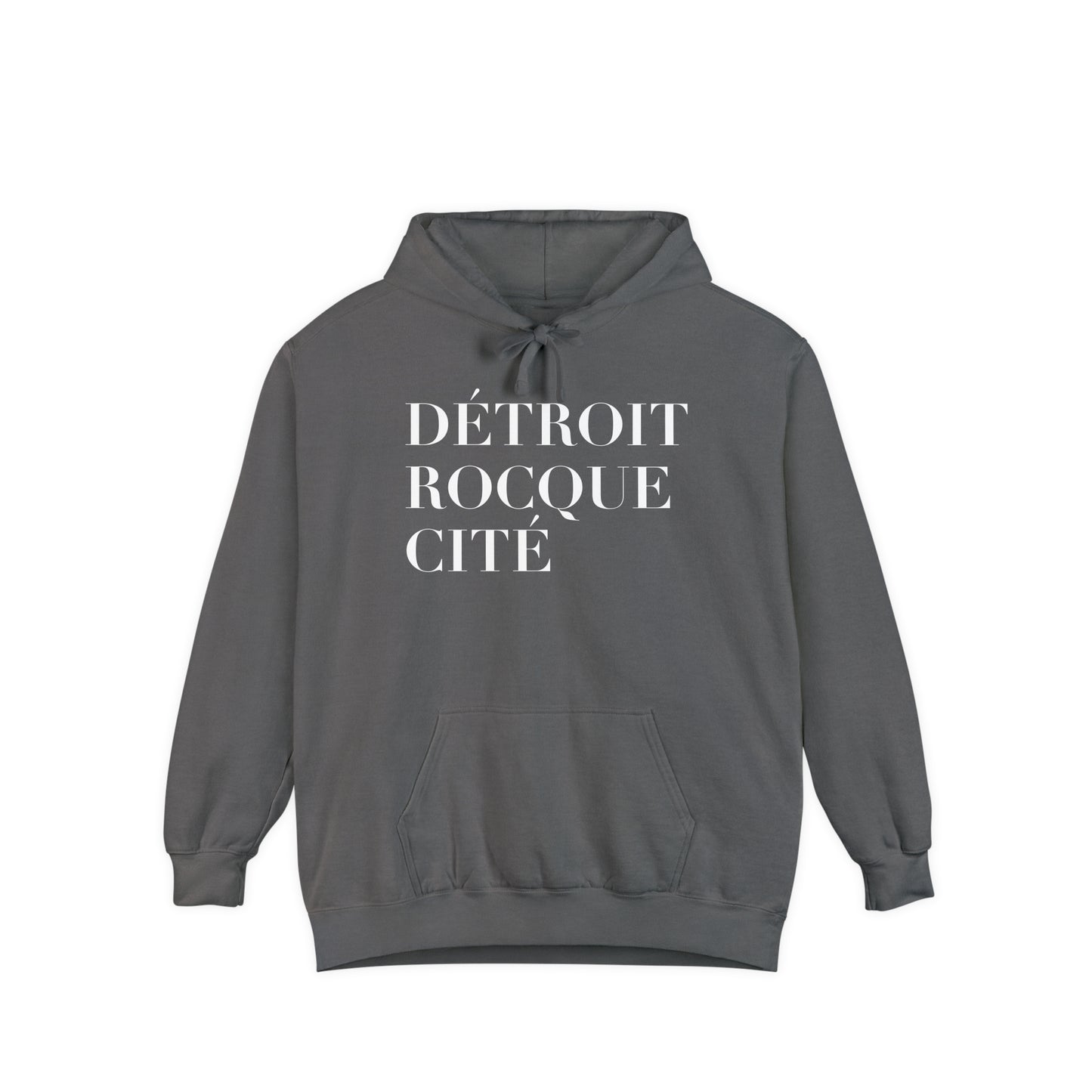 'Détroit Rocque Cité' Hoodie | Unisex Garment-Dyed