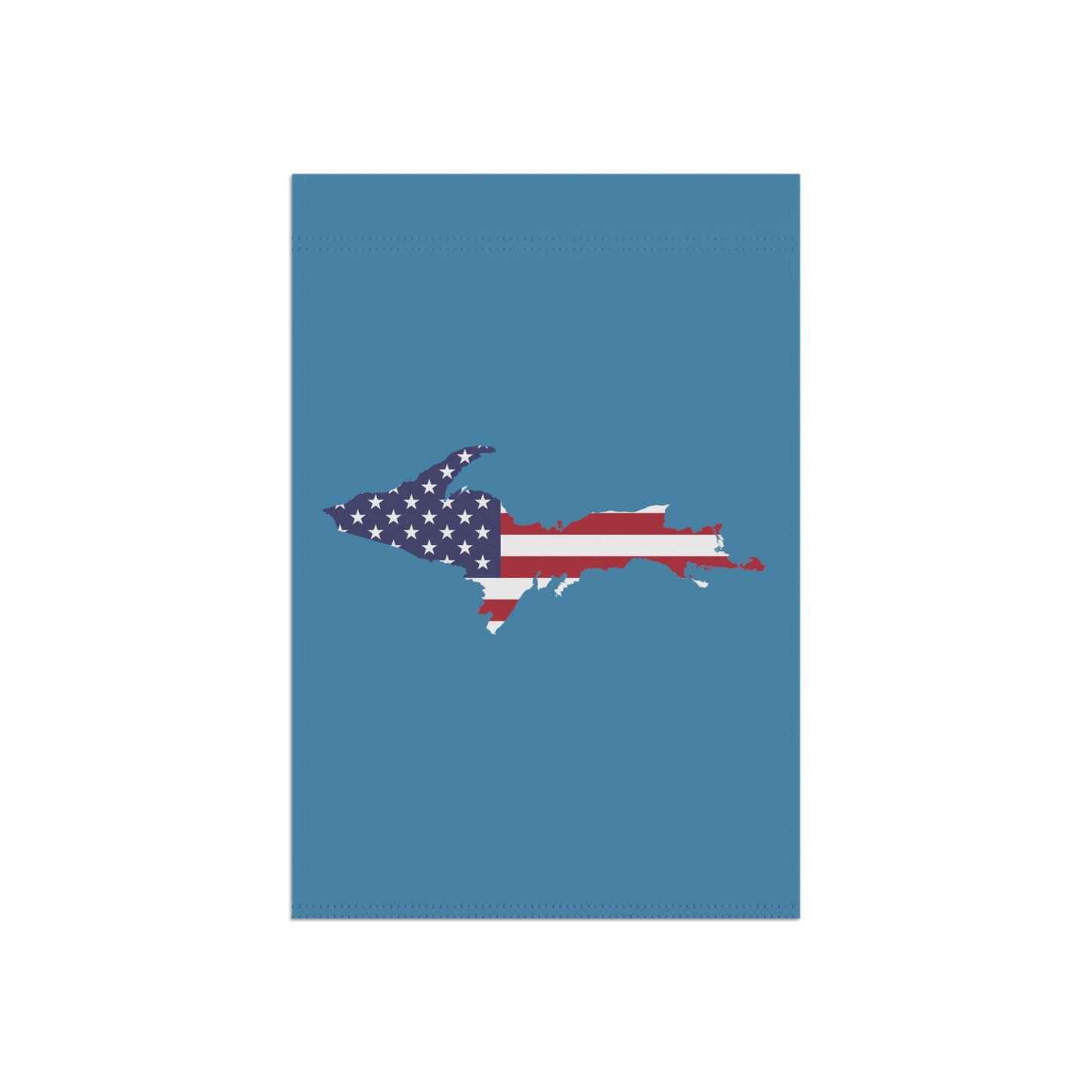 Michigan Upper Peninsula Home & Garden Flag (w/ UP USA Flag) | Lake Michigan Blue