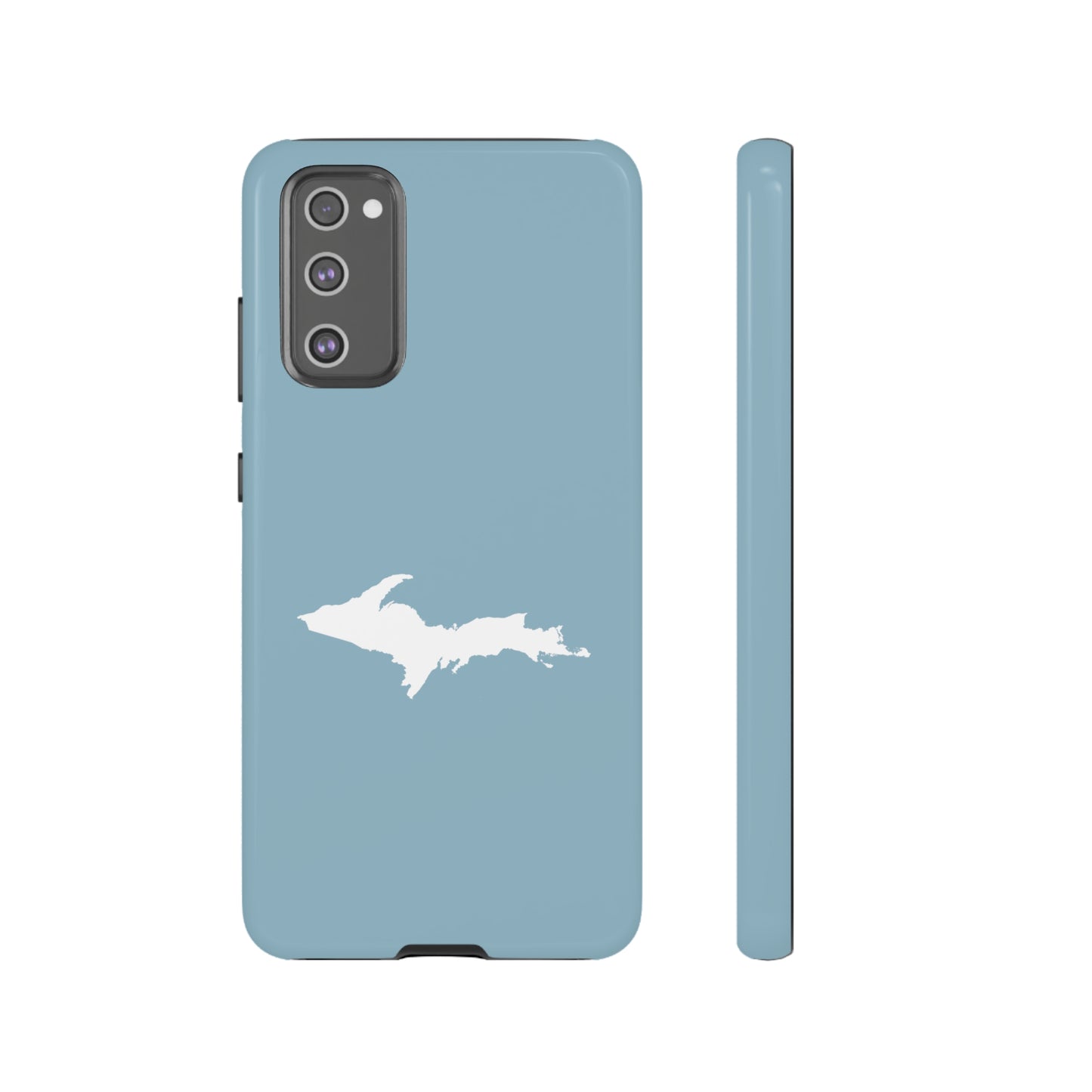 Michigan Upper Peninsula Tough Phone Case (Opal Color w/ UP Outline) | Samsung & Pixel Android