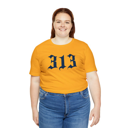 Detroit '313' T-Shirt (Old English Font) | Unisex Standard Fit